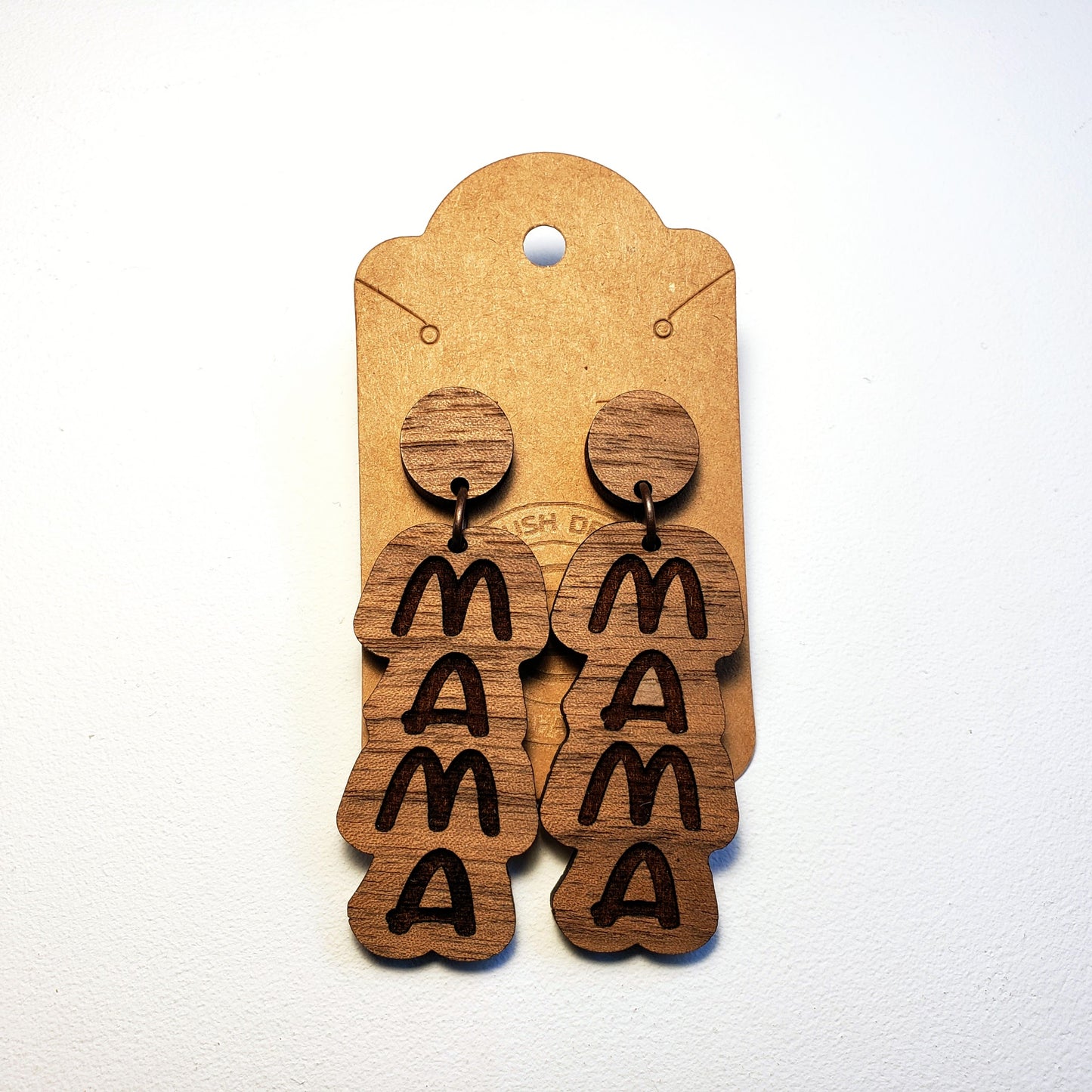 Mama - Wood Earrings