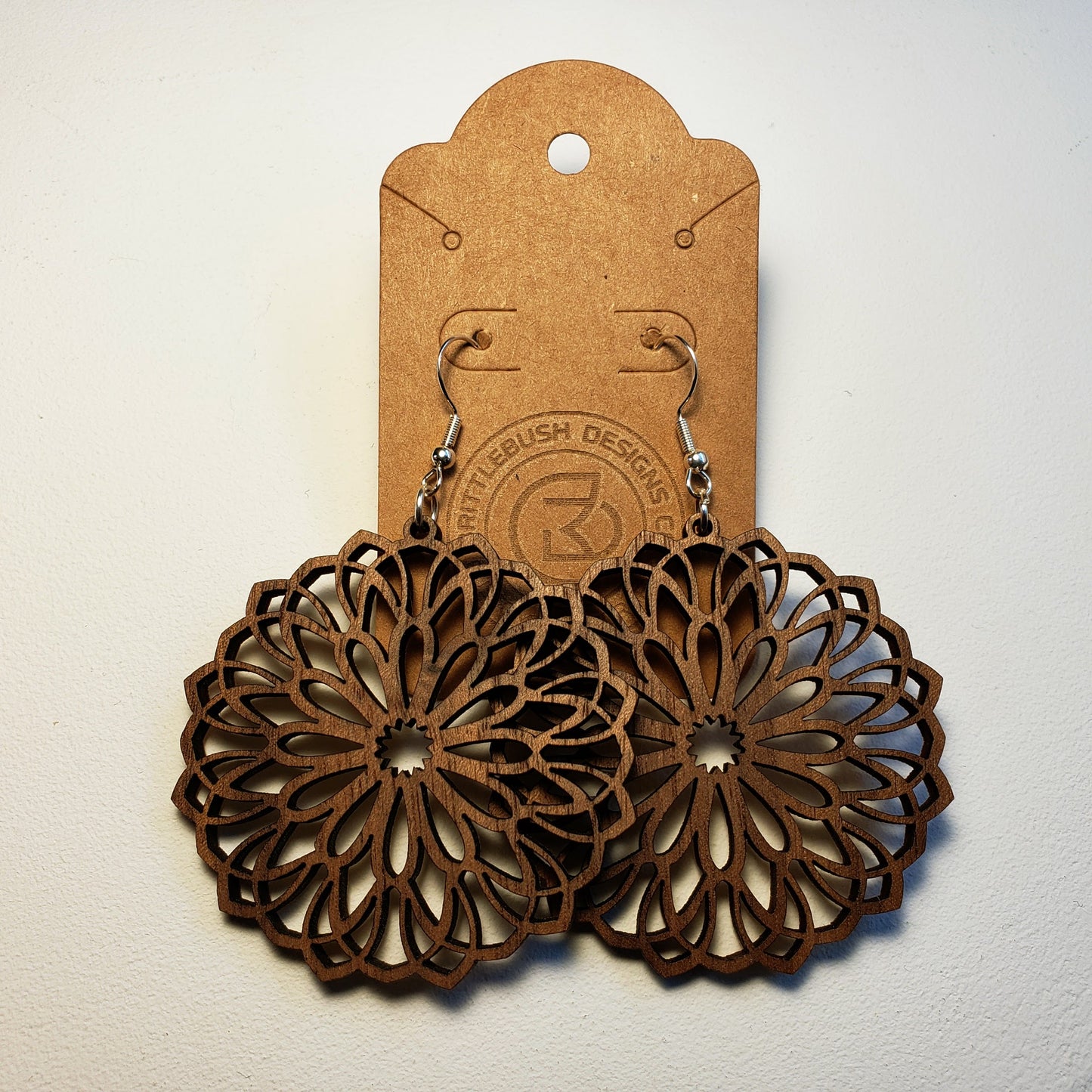 Mandala - Large - Wood Earrings