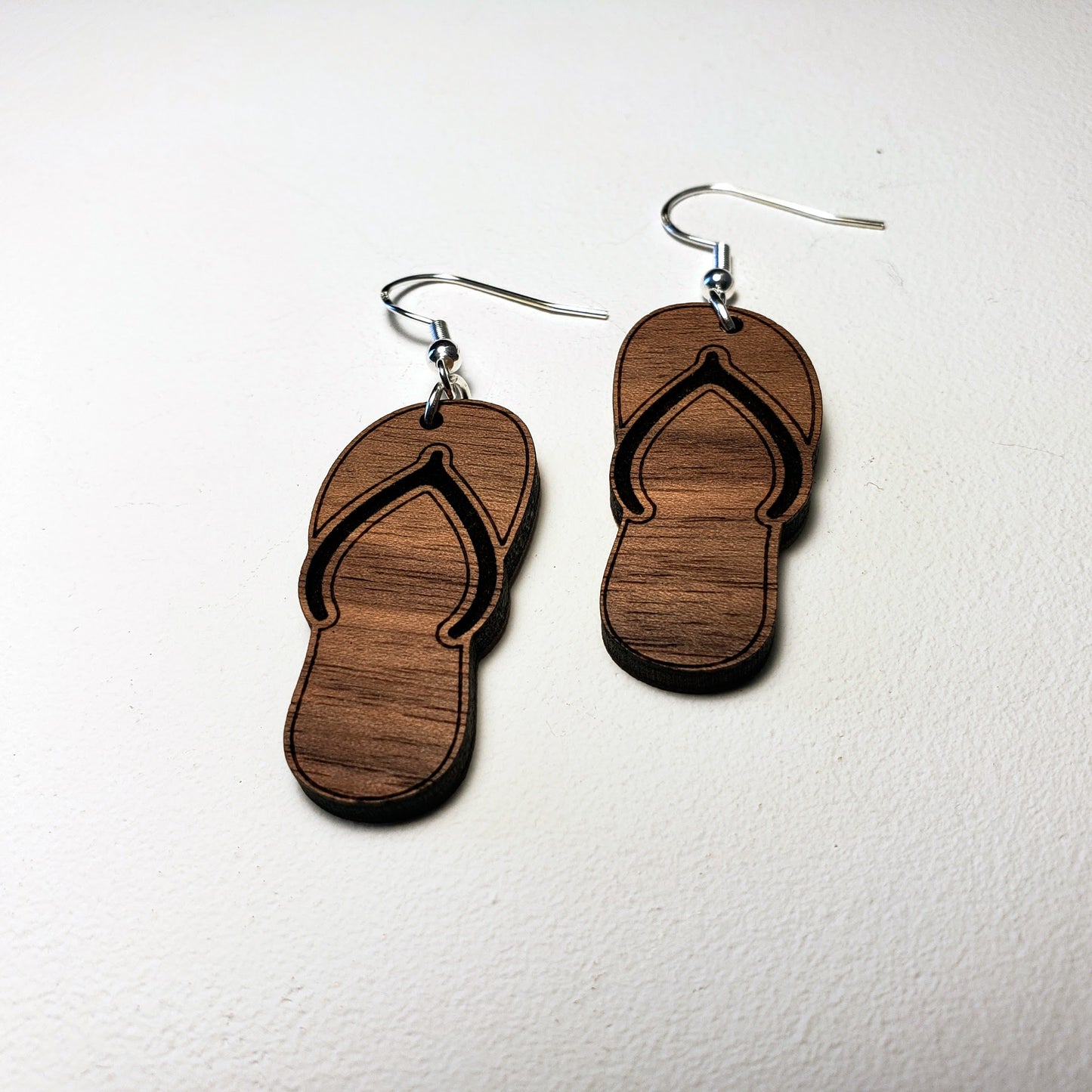 Flip Flop - Wood Earrings