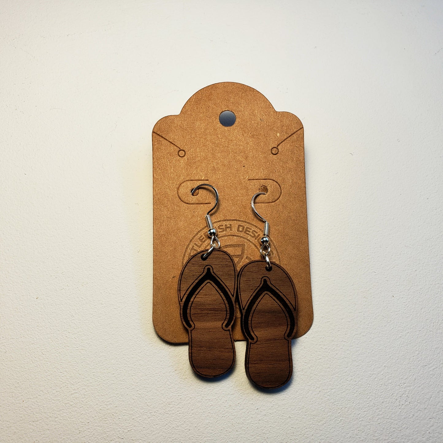 Flip Flop - Wood Earrings