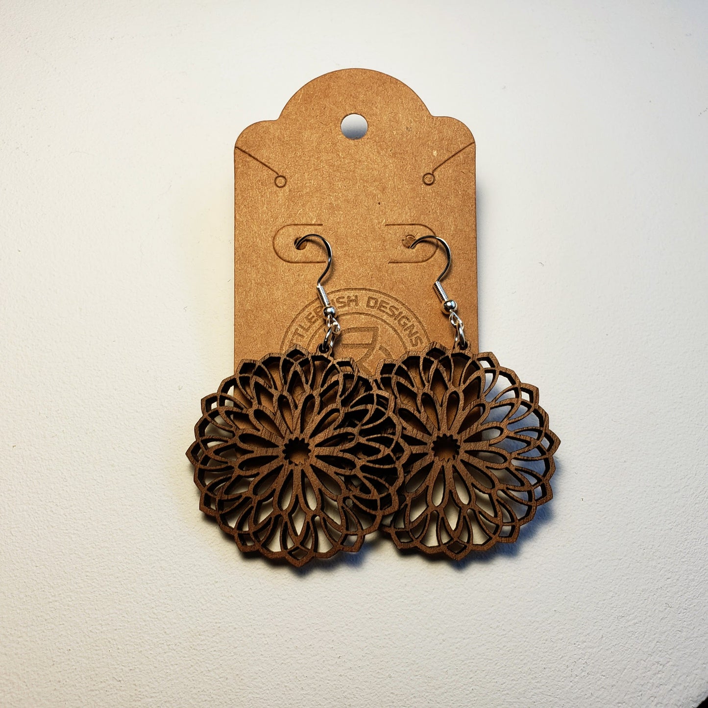 Mandala - Small - Wood Earrings